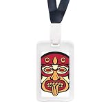 Funda protectora transparente para tarjetas de crédito, diseño de tótem de arte abstracto indio