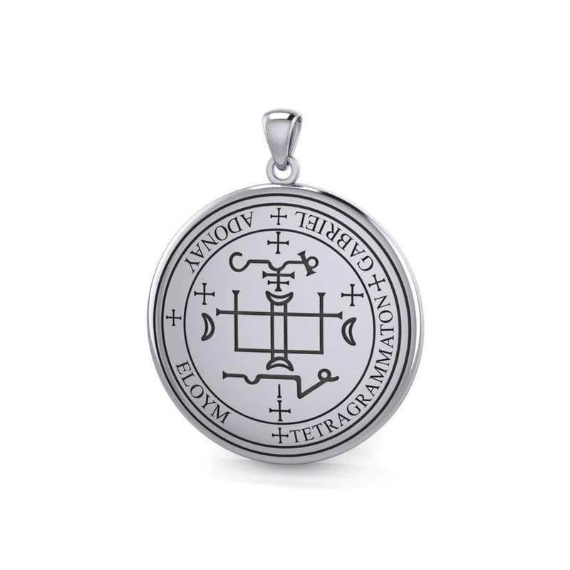 Pendentif archange Gabriel argent 925 de prestige Peter Stone