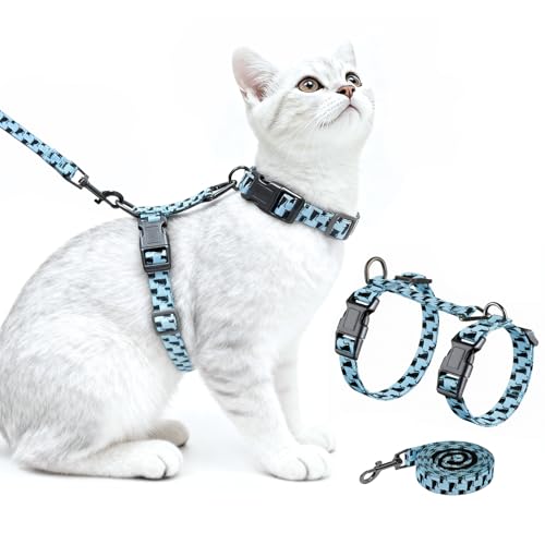 Halypet 3-in-1 Adjustable Cat Harness Set