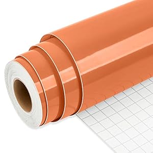 IModeur Glänzend Orange Vinylfolie Plotter, 12'' x 25 Fuß