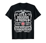 Funny Vintage Higgins Name T-Shirts And Gifts