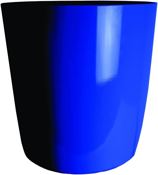 The HC Companies 16 Inch Aria Round Self Watering Planter - Plastic Plant Pot for Indoor Outdoor Plants Flowers Herbs, Sapphire Blue Sapphire Blue 16"
