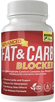 Maximum Slim Fat & Carb Blocker Pure Kidney Bean Extract for Weight Loss and Appetite Suppressant, 1600mg Per Serving. Recently Featured on TV