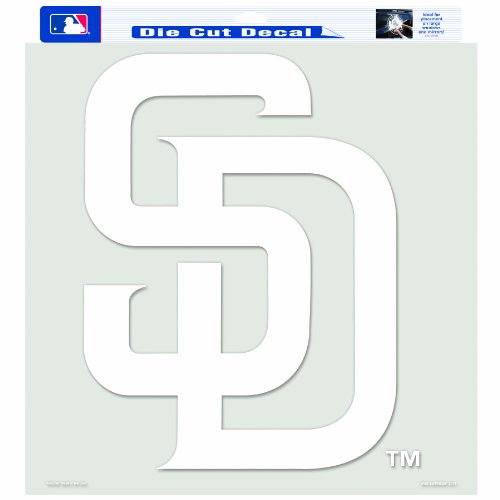 Autocollant découpé MLB San Diego Padres 45,7 cm pour personnaliser vos murs et supports lisses