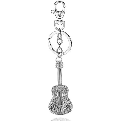 Liavy's Acoustic Guitar Fashionable Keychain - Sparkling Crystal - Unique Gift and Souvenir Cover
