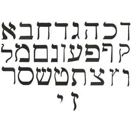 Threadart Hebrew Alphabet Machine Embroidery Design Bundle