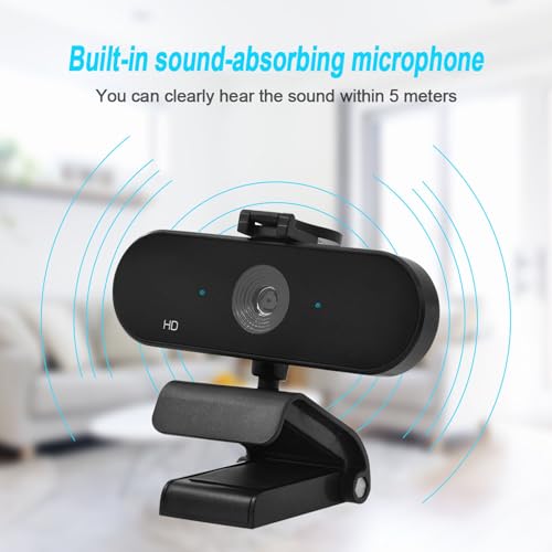 Webcam 2K USB grand angle - Caméra ordinateur rotative avec microphone - 4