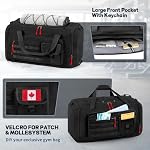 Rainsmore Gym Bags for Men with Shoe Compartment and Wet Pocket, Durable Duffle Bag for Men 40L Carry On Large Capacity Sac De Sport Travel Bag for Camping Training Swimming Sports,Black