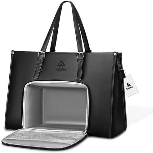 Laptop Tote Bag for Women Work Bags with Insulated Lunch Compartment