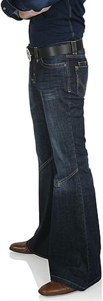 EVEDESIGN 70s Outfits Bell Bottom Pants for Men,Mens Bell Bottom Jeans Flared Jeans - Image 5
