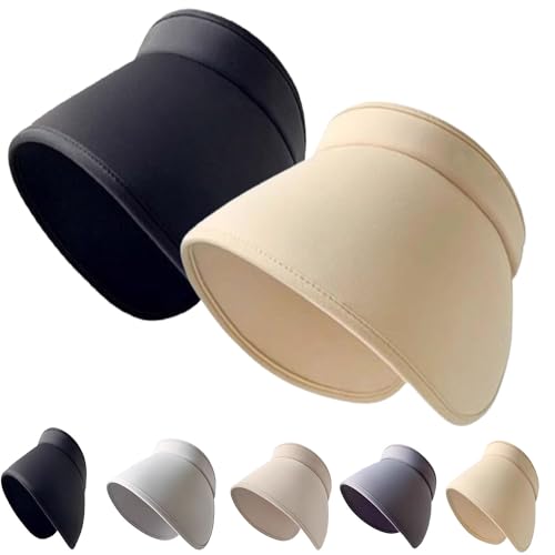 ALACEG Sombrero para el Sol con Parte Superior Hueca Envolvente, protección UV para Exteriores (One Size,2 PCS-G)