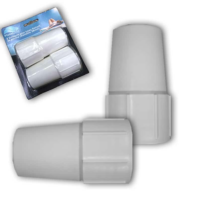 EDENEA Embout Tuyaux Flottant Piscine Diamètre 38 mm - A Visser sur Tuyau Spiralé