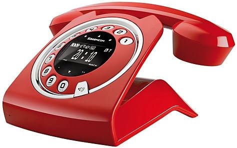 Sagemcom Sixty Cordless Telephone and Answer Machine, Red
