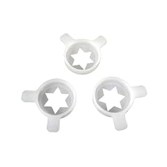 3 Pieces Hexagram Modelling Caps Ice Cream Machine Modeling Kit Spare Parts For Soft Serve Ice Cream Machine