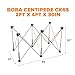 Bora Centipede 2 ft. L x 4 ft. W x 2.5 ft. H Folding Work Table Steel 1500 lb. capacity Gray/Yellow