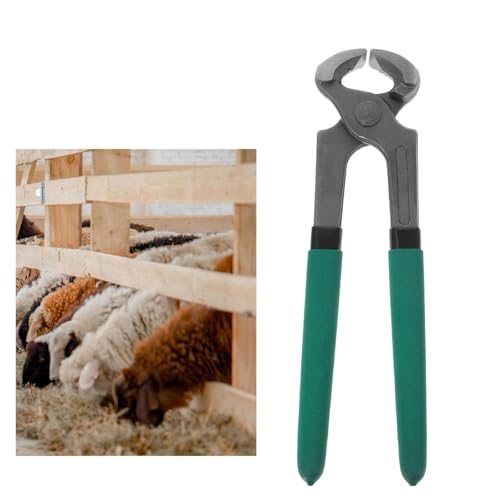 TQPGJJL Alicates Para Cascos 20cm Para Principiantes – Multiusos Caballos & Cabras | Mango Ergonómico Plastificado, Herramienta Herretera Fácil De Usar Para Estudiantes,Manos Pequeñas & Agricultores