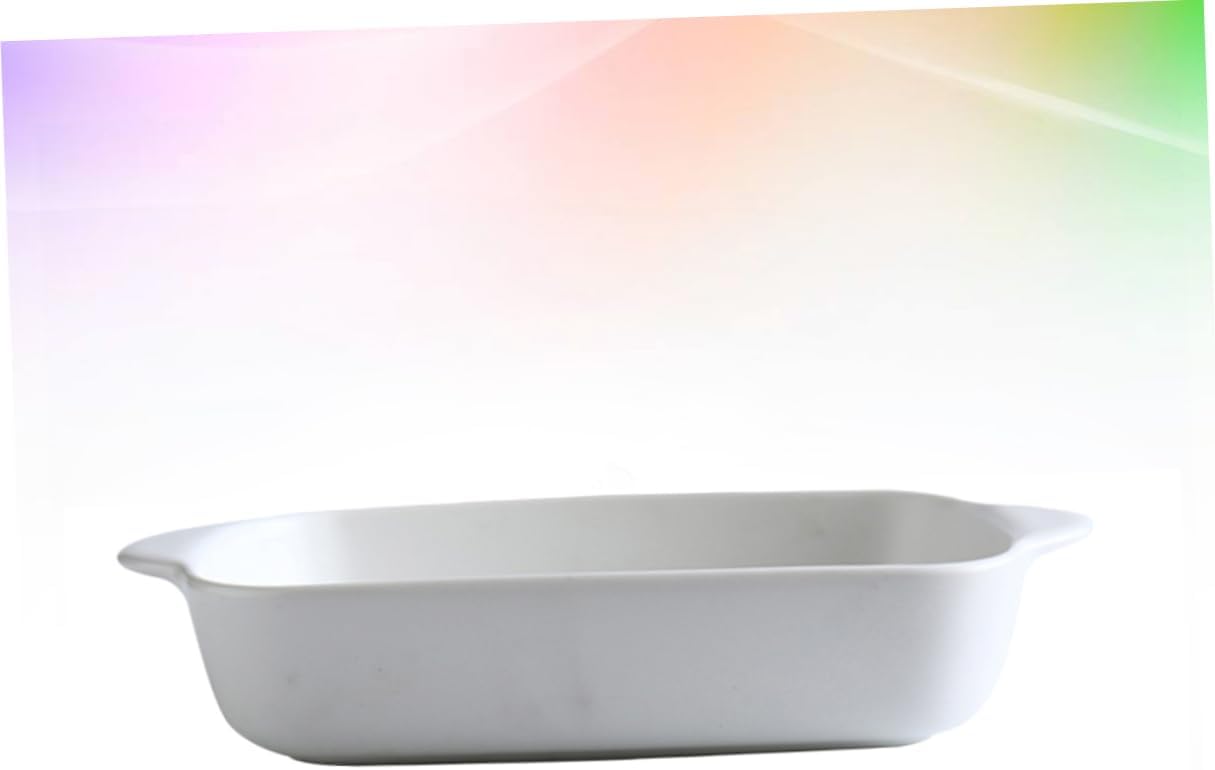 Ceramic Bakeware Pie Dish Rectangular Oven Dish Roasting Tin Casserole Dishes Ovenproof Dish Baking Dish Bakeware with Handles Ceramic Baking Pans