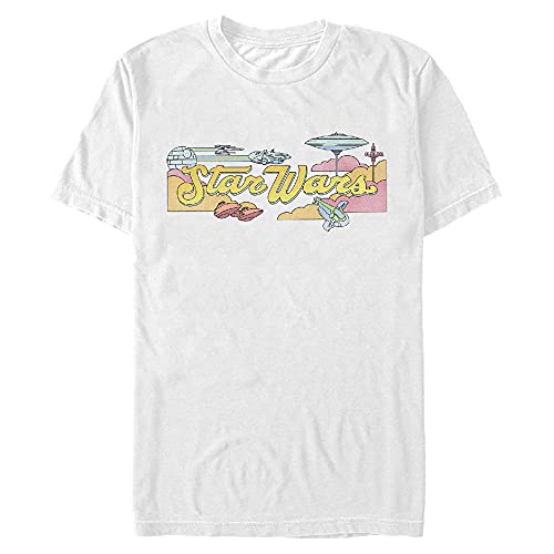 T-Shirt Star Wars Men's Visit Beautiful Bespin Blanc XXL Idéal pour un Look Streetwear