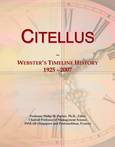 Citellus: Webster's Timeline History, 1925 - 2007