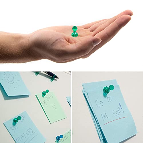 56 Colorful Magnets For Whiteboard | 7 Assorted Color Strong Push Pin Magnets | Perfect Magnetic Push Pins To Use As Refrigerator Magnets, Whiteboard Magnets, Classroom Magnets, Office Magnets #TOP5