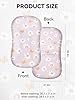 TILLYOU Muslin Baby Lounger Cover, 100% Cotton Newborn Lounger Cover, 2 Pack Baby Nest Slipcover for Boys Girls, Cover Only, Pink Butterfly #2