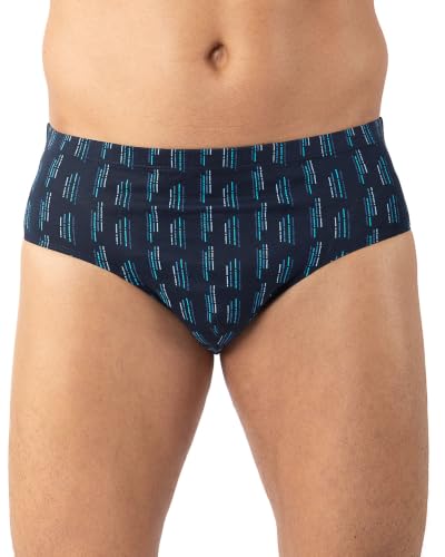 MARINER - Lot x2 Slips Taille Haute fermé imprimés mercerisés Marine et Bordeaux I107.2 - Couleur - Marine Bordeaux - Taille - 3/M