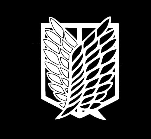 Makarios Attack On Titan Scouting Legion MKR Decal Vinyl Sticker |Cars Trucks Vans Walls Laptop|White|5.5 x 4.2 in|MKR2132