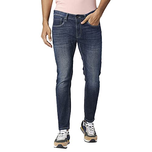 Image of Pepe Jeans Machine Wash Cotton Blend Slim Fit Men's Jeans
