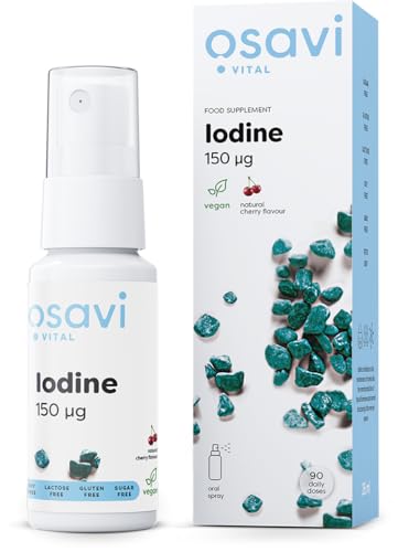 Osavi Iodine Oral Spray, 150mcg (Cherry) - 26 ml.