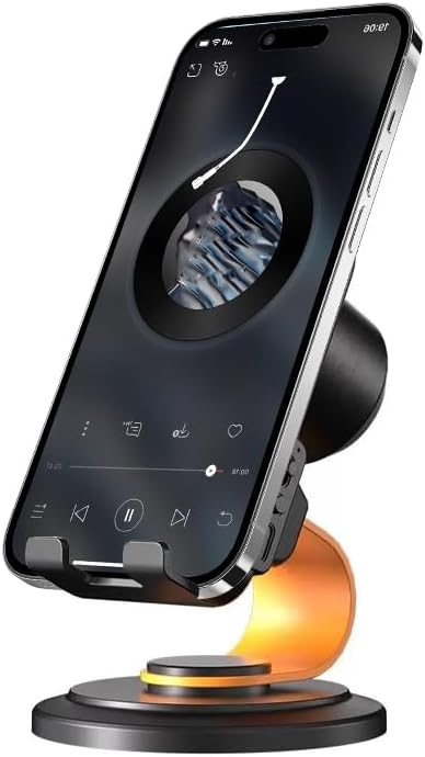 E I F E R Wireless Induction Speaker,Bluetooth Speaker with Phone Stand,360° Adjustable Holder for iPhone/Android/iPad,Gifts for Men Women