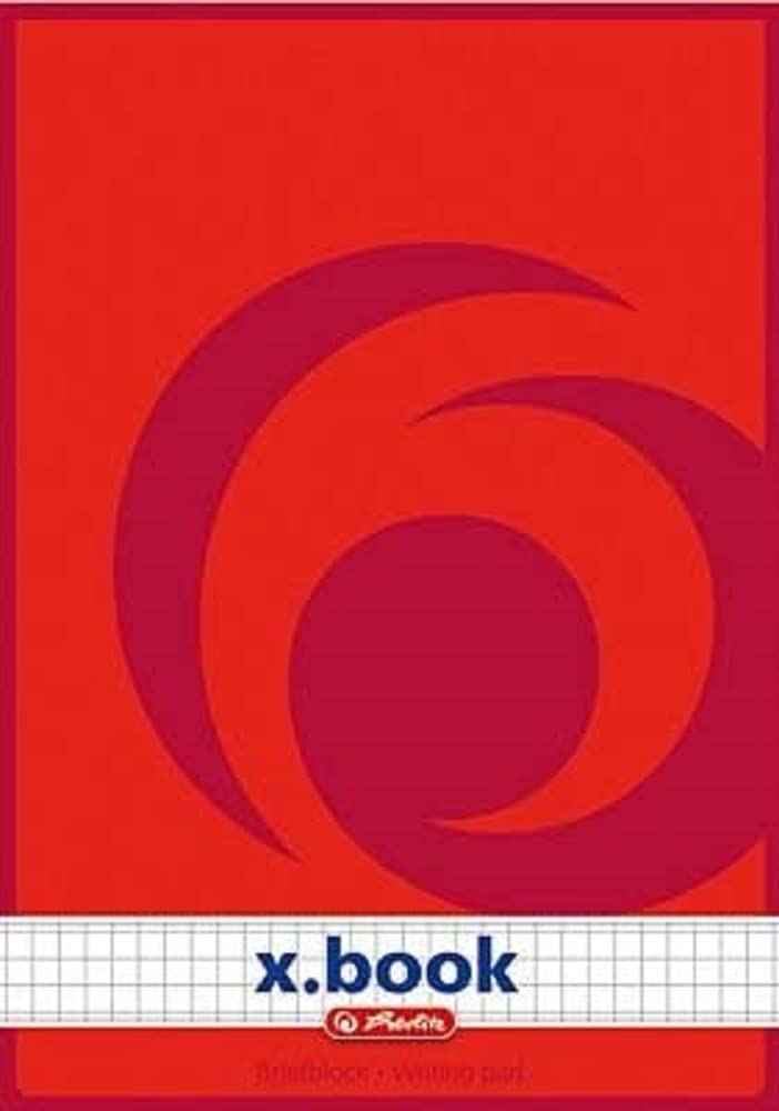 Herlitz 717538 Letter Pad A5 Squared 50 Sheets 10 Pads, checked