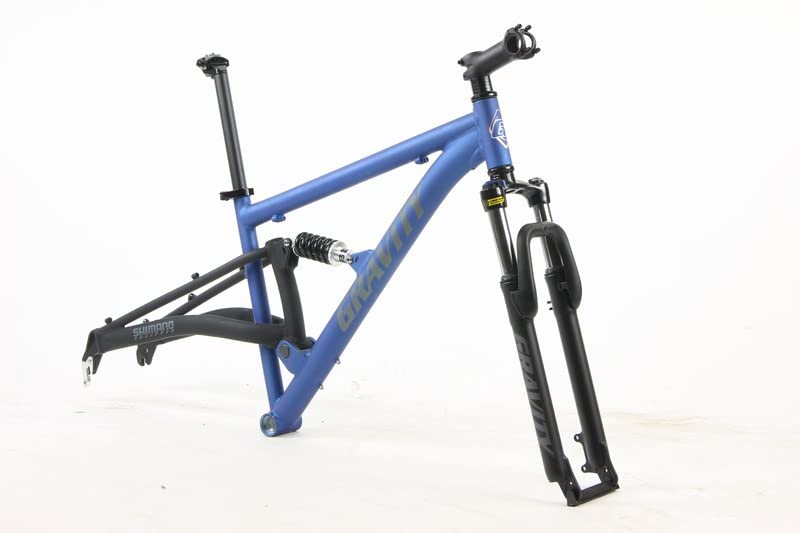 Gravity FSX 29 inch Aluminum Dual Suspension Mountain Bike ATB Bike Frame Set Fork Headset Seatpost