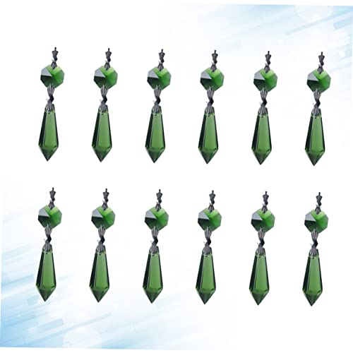 Cuentas de cristal verde para cortinas que transforman la iluminación de tu salón 5