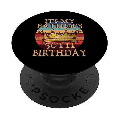 Es el 50 cumpleaños de mi padre Retro Sunset 50 cumpleaños PopSockets PopGrip Intercambiable