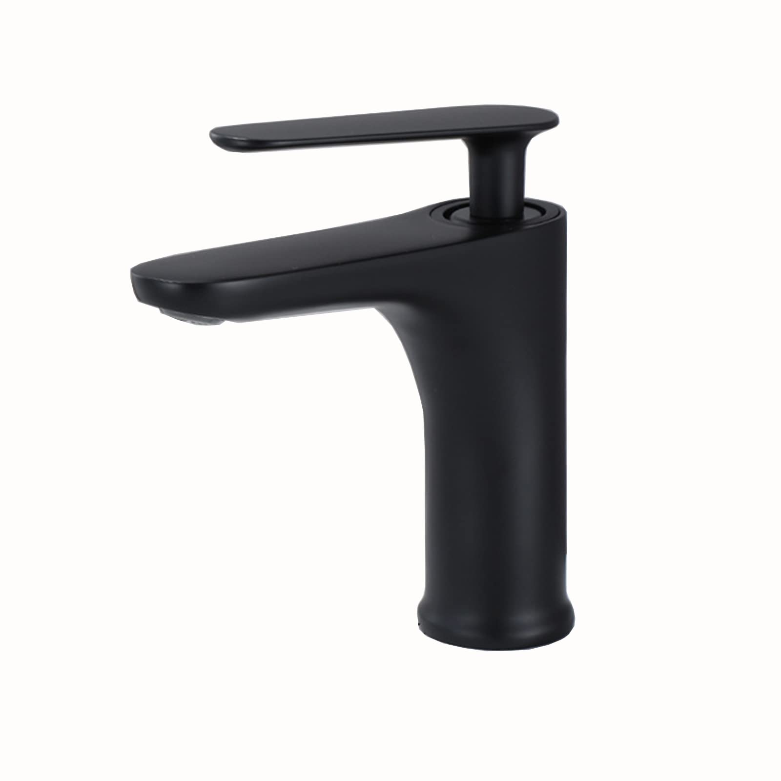 Robinet de salle de bain à une poignée mitigeur lavabo laiton noir 1 trou