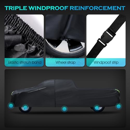 Bâche de protection camionnette imperméable extérieur intégrale taille T5 toutes saisons - 7