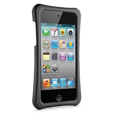 BUILT Apple iPod Touch Ergonomic Hard Shell Case, Graphite Grid