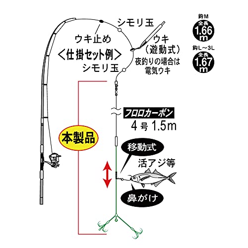 Gamakatsu がまかつ お墨付きアオリイカ仕掛 42459 L