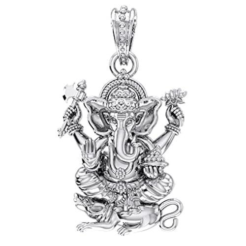 Pendentif Ganesh argent sterling idée cadeau spirituel et bien-être