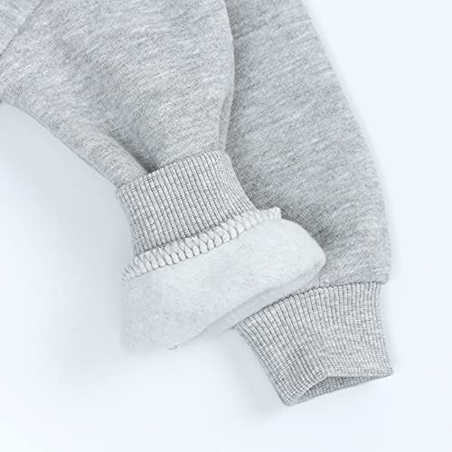 Baby Girl Boy Hooded Jacket,Toddler Infant Baby Girls Boys Solid Hoodie Sweatshirt Pullover Tops 6-9 Months Gray #TOP7