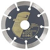 PROPRIÉTÉS : Le disque à tronçonner diamanté PRODIAMANT est doté d'un segment de bloc universel adapté à tous les matériaux de construction, y compris le béton, les produits en béton, le béton légèrement armé, la pierre et la pierre naturelle. Idéal pour des coupes précises et efficaces dans divers matériaux.