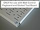 Wall Control Robustes Hakenhaken-Paar – Stecktafel aus Metall mit Schlitzen, robuste Haken, Stecktafel und Schlitz-Werkzeugtafel – Schwarz