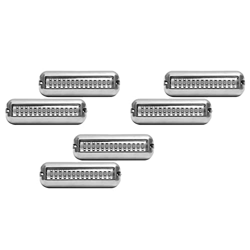Ruitutedianzi 6Pcs 42LED Boat Drain Light Boat Transom Light Blue Underwater Pontoon Marine Light