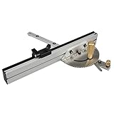 Holzverarbeitung Pusher Rechenschieber zur Holzkreissäge Messwerkzeug, Stil: Kupfer Griff + Tenon + Limit