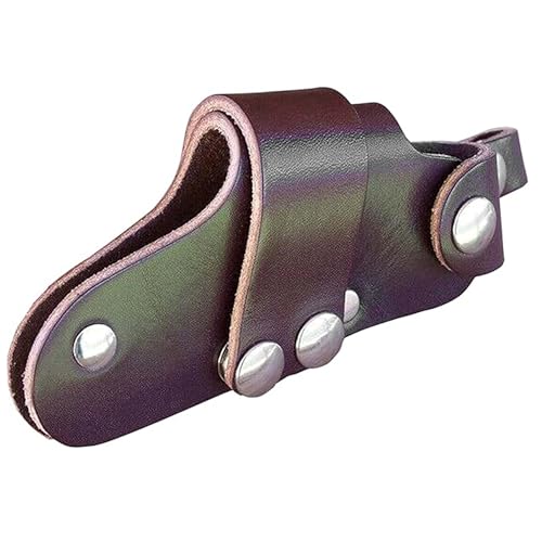 Generic Bainha de faca de couro padrão de liberação rápida para facas Buck 110 (marrom escuro)