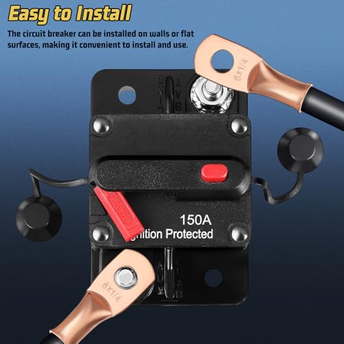 Disjoncteur réarmable CC 150A protection électrique circuit bateau et auto - 3