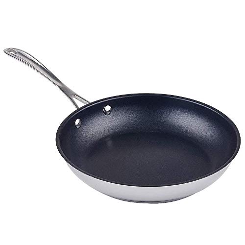 Wok de acero inoxidable con diseño de panal y antiadherente
