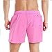 Lncropo Men's Swim Trunks Quick Dry Bathing Suits with Mesh Lining Swimwear Swim Shorts,A6-Pink,32
