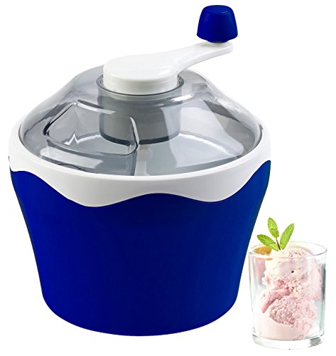 Rosenstein & Söhne Eismaschine ohne Strom: Manueller Speiseeis-Bereiter mit Handkurbel, 500-ml-Kühlbehälter (Eisbereiter, Eismaschine manuell, Softeismaschine) – Bild 4