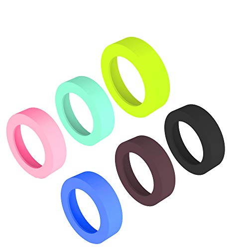 Gteller 6 PCS Eco-Friendly Non-Slip Silicone Coaster for 20 oz, 30 oz Tumbler (6color/pcs 70mm)